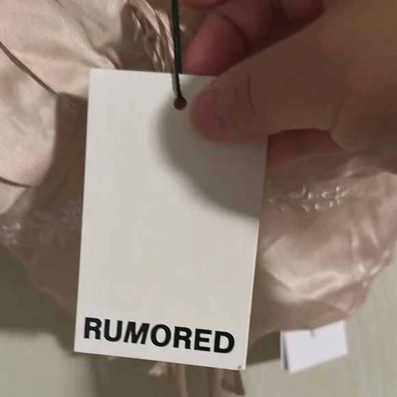 Rumored Cream Chemise with Plunging V-Neck - Picture 8 of 12